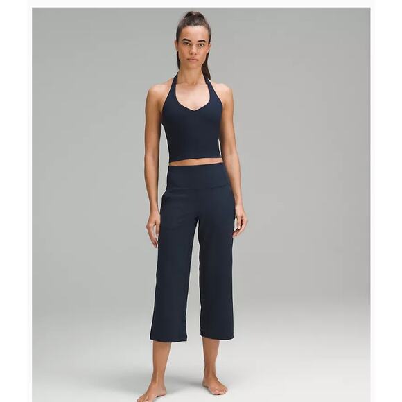 lululemon Align Wide Leg Crop Navy Blue Size 2 - Picture 1 of 8